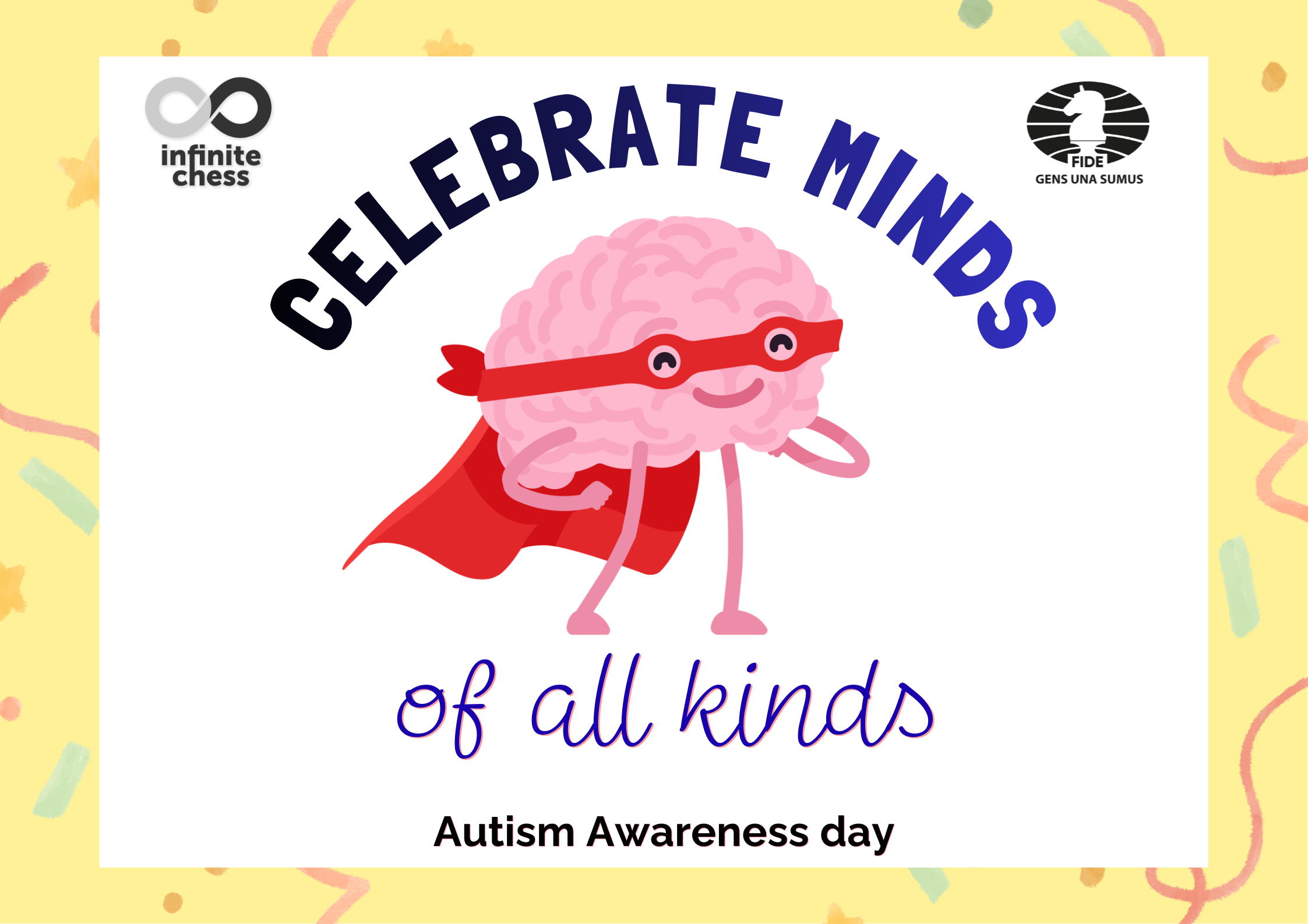 Celebrate Minds of All Kinds Poster for Autism Awareness Day